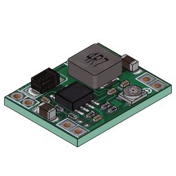 MP1584EN 3A DC-DC Step Down Supply 3D model